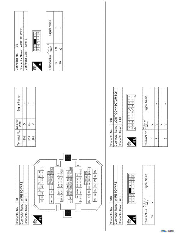 Nissan Maxima. Wiring Diagram - With BOSE audio system With Navigation System